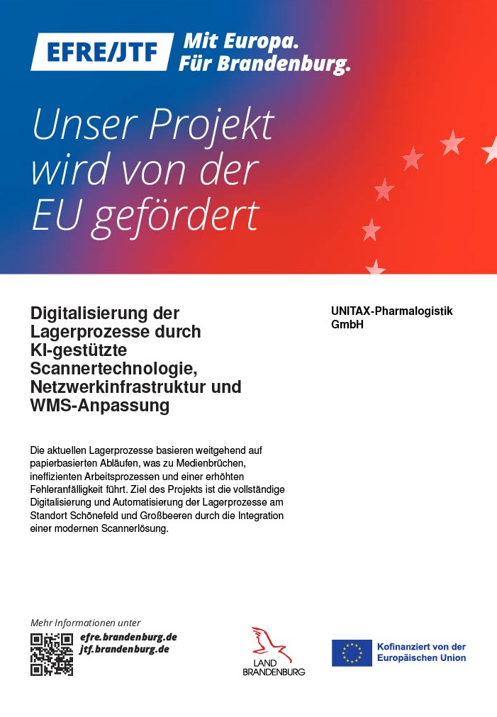 Projekt Hermes – Digitalisierung der Lagerlogistik bei UNITAX